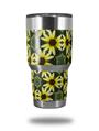 Skin Decal Wrap for Yeti Tumbler Rambler 30 oz Daisies Yellow (TUMBLER NOT INCLUDED)