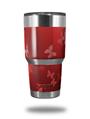 Skin Decal Wrap for Yeti Tumbler Rambler 30 oz Bokeh Butterflies Red (TUMBLER NOT INCLUDED)