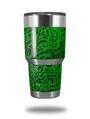 Skin Decal Wrap for Yeti Tumbler Rambler 30 oz Folder Doodles Green (TUMBLER NOT INCLUDED)