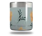 Skin Decal Wrap for Yeti Rambler Lowball - Poppy Orange Light Blue