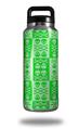 WraptorSkinz Skin Decal Wrap for Yeti Rambler Bottle 36oz Skull And Crossbones Pattern Green  (YETI NOT INCLUDED)