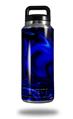 Skin Decal Wrap compatible with Yeti Rambler Bottle 36oz Liquid Metal Chrome Royal Blue (YETI NOT INCLUDED)