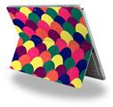 Brushed Cirlces Multi Dark - Decal Style Vinyl Skin (fits Microsoft Surface Pro 4)