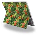 Famingos and Flowers Sage Green - Decal Style Vinyl Skin fits Microsoft Surface Pro 4 (SURFACE NOT INCLUDED)