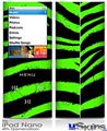 iPod Nano 4G Skin - Zebra Green