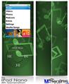 iPod Nano 4G Skin - Bokeh Music Green