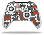 WraptorSkinz Decal Skin Wrap Set works with 2016 and newer XBOX One S / X Controller Locknodes 04 Red (CONTROLLER NOT INCLUDED)