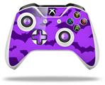 WraptorSkinz Decal Skin Wrap Set works with 2016 and newer XBOX One S / X Controller Deathrock Bats Purple (CONTROLLER NOT INCLUDED)