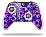 WraptorSkinz Decal Skin Wrap Set works with 2016 and newer XBOX One S / X Controller Daisies Purple (CONTROLLER NOT INCLUDED)