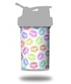 Decal Style Skin Wrap works with Blender Bottle 22oz ProStak Rainbow Lips White (BOTTLE NOT INCLUDED)