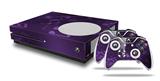 WraptorSkinz Decal Skin Wrap Set works with 2016 and newer XBOX One S Console and 2 Controllers Bokeh Music Purple