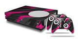 WraptorSkinz Decal Skin Wrap Set works with 2016 and newer XBOX One S Console and 2 Controllers Jagged Camo Hot Pink