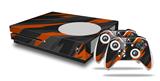 WraptorSkinz Decal Skin Wrap Set works with 2016 and newer XBOX One S Console and 2 Controllers Jagged Camo Burnt Orange