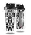 Decal Style Skin Wrap works with Blender Bottle 28oz Skull And Crossbones Pattern Bw (BOTTLE NOT INCLUDED)