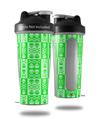 Decal Style Skin Wrap works with Blender Bottle 28oz Skull And Crossbones Pattern Green (BOTTLE NOT INCLUDED)
