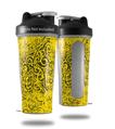 Decal Style Skin Wrap works with Blender Bottle 28oz Folder Doodles Yellow (BOTTLE NOT INCLUDED)