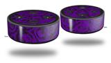 Skin Wrap Decal Set 2 Pack for Amazon Echo Dot 2 - Folder Doodles Purple (2nd Generation ONLY - Echo NOT INCLUDED)