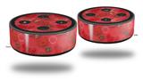 Skin Wrap Decal Set 2 Pack for Amazon Echo Dot 2 - Crabs and Shells Coral (2nd Generation ONLY - Echo NOT INCLUDED)