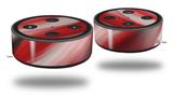 Skin Wrap Decal Set 2 Pack for Amazon Echo Dot 2 - Paint Blend Red (2nd Generation ONLY - Echo NOT INCLUDED)