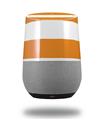 Decal Style Skin Wrap for Google Home Original - Psycho Stripes Orange and White (GOOGLE HOME NOT INCLUDED)