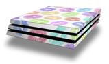 Vinyl Decal Skin Wrap compatible with Sony PlayStation 4 Pro Console Rainbow Lips White (PS4 NOT INCLUDED)