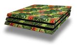Vinyl Decal Skin Wrap compatible with Sony PlayStation 4 Pro Console Famingos and Flowers Sage Green (PS4 NOT INCLUDED)