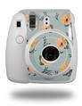 WraptorSkinz Skin Decal Wrap compatible with Fujifilm Mini 8 Camera Poppy Orange Light Blue (CAMERA NOT INCLUDED)