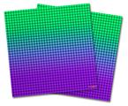 Vinyl Craft Cutter Designer 12x12 Sheets Faded Dots Purple Green - 2 Pack