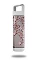 Skin Decal Wrap for Clean Bottle Square Titan Plastic 25oz Victorian Design Red (BOTTLE NOT INCLUDED)