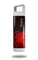 Skin Decal Wrap for Clean Bottle Square Titan Plastic 25oz HEX Red (BOTTLE NOT INCLUDED)