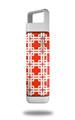 Skin Decal Wrap for Clean Bottle Square Titan Plastic 25oz Boxed Red (BOTTLE NOT INCLUDED)