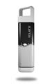 Skin Decal Wrap for Clean Bottle Square Titan Plastic 25oz Ripped Colors Black Gray (BOTTLE NOT INCLUDED)