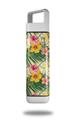 Skin Decal Wrap for Clean Bottle Square Titan Plastic 25oz Beach Flowers 02 Yellow Sunshine (BOTTLE NOT INCLUDED)