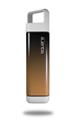 Skin Decal Wrap for Clean Bottle Square Titan Plastic 25oz Smooth Fades Bronze Black (BOTTLE NOT INCLUDED)