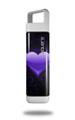 Skin Decal Wrap for Clean Bottle Square Titan Plastic 25oz Glass Heart Grunge Purple (BOTTLE NOT INCLUDED)