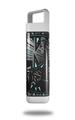 Skin Decal Wrap for Clean Bottle Square Titan Plastic 25oz Baja 0023 Neon Teal (BOTTLE NOT INCLUDED)