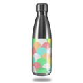 Skin Decal Wrap for RTIC Water Bottle 17oz Brushed Cirlces Multi Light (BOTTLE NOT INCLUDED)