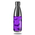 Skin Decal Wrap for RTIC Water Bottle 17oz Deathrock Bats Purple (BOTTLE NOT INCLUDED)