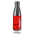 Skin Decal Wrap for RTIC Water Bottle 17oz Deathrock Bats Red (BOTTLE NOT INCLUDED)