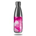 Skin Decal Wrap for RTIC Water Bottle 17oz Bokeh Squared Hot Pink (BOTTLE NOT INCLUDED)
