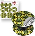 Decal Style Vinyl Skin Wrap 3 Pack for PopSockets Daisies Yellow (POPSOCKET NOT INCLUDED)