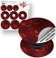 Decal Style Vinyl Skin Wrap 3 Pack for PopSockets Bokeh Music Red (POPSOCKET NOT INCLUDED)