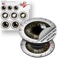 Decal Style Vinyl Skin Wrap 3 Pack for PopSockets Eyeball Brown (POPSOCKET NOT INCLUDED)