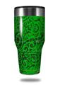Skin Decal Wrap for Walmart Ozark Trail Tumblers 40oz Folder Doodles Green (TUMBLER NOT INCLUDED) by WraptorSkinz