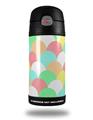 Skin Decal Wrap for Thermos Funtainer 12oz Bottle Brushed Cirlces Multi Light (BOTTLE NOT INCLUDED) by WraptorSkinz