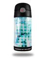 Skin Decal Wrap for Thermos Funtainer 12oz Bottle Electro Graffiti Blue (BOTTLE NOT INCLUDED) by WraptorSkinz