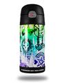 Skin Decal Wrap for Thermos Funtainer 12oz Bottle Scene Kid Sketches Rainbow (BOTTLE NOT INCLUDED) by WraptorSkinz