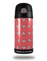 Skin Decal Wrap for Thermos Funtainer 12oz Bottle Paper Planes Coral (BOTTLE NOT INCLUDED) by WraptorSkinz