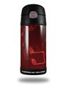 Skin Decal Wrap for Thermos Funtainer 12oz Bottle Bokeh Music Red (BOTTLE NOT INCLUDED) by WraptorSkinz