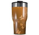 WraptorSkinz Skin Wrap compatible with 2017 and newer RTIC Tumblers 30oz Bokeh Butterflies Orange (TUMBLER NOT INCLUDED)